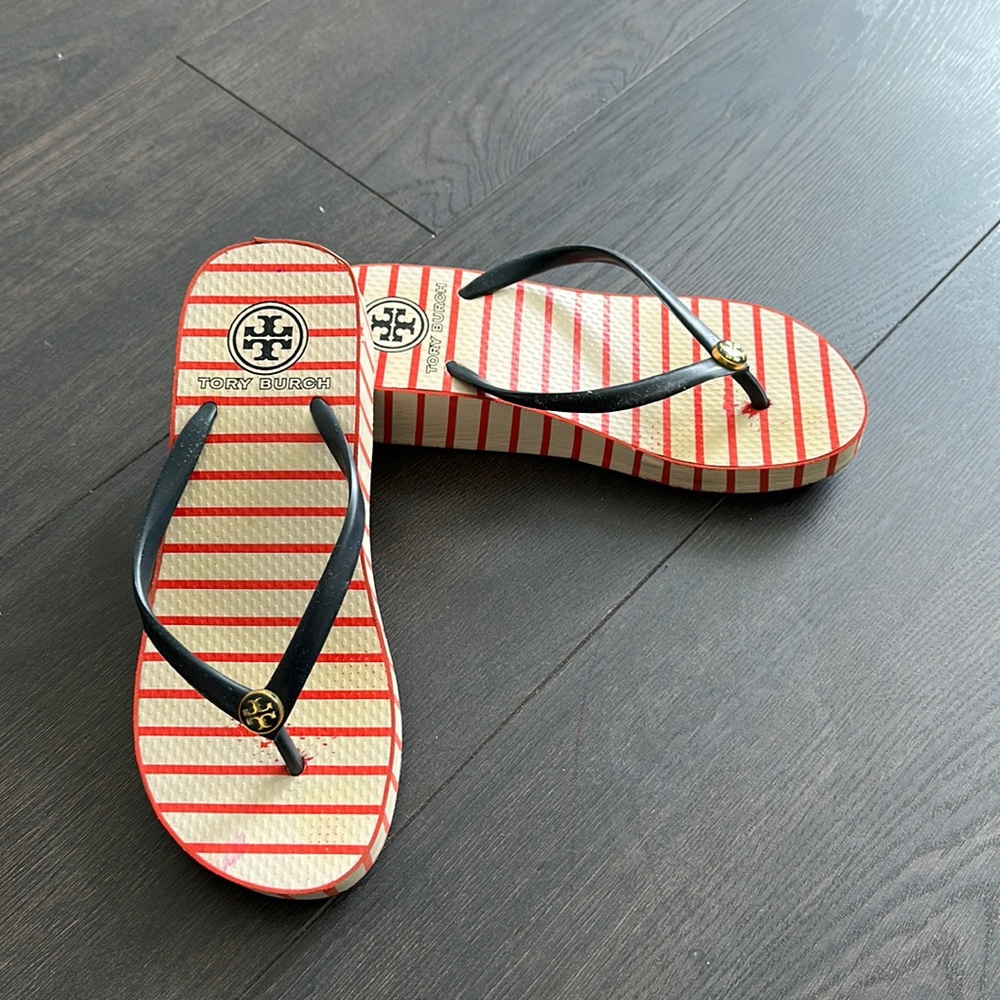 Tory Burch wedge flip flop